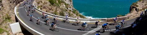 Mountain fires re-routes the Cape Town Cycle Tour .