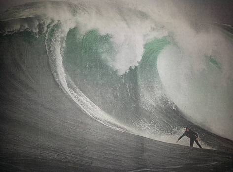Huge waves off Dungeons, Hout Bay pic Brenton Geach