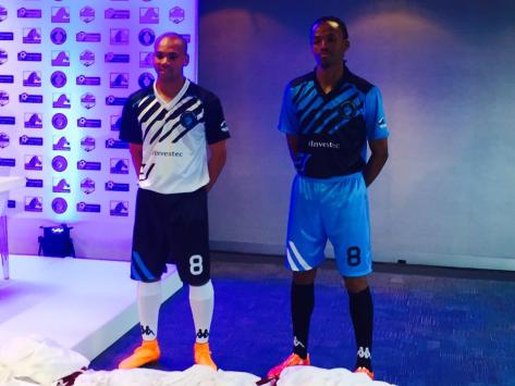 The new Home (White) & Away (Blue) kit of FC Cape Town.